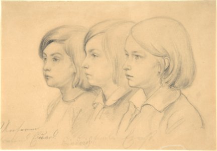 The Artist's Children- Friedrich, Emil, and Ernst MET DP803872