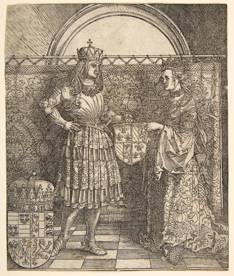 The Betrothal of Mary of Burgundy from the Triumphal Arch of Emperor Maximilian I MET DP816490