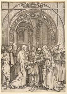 The Betrothal of the Virgin, from The Life of the Virgin (copy) MET DP816155