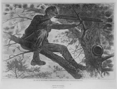 The Army of the Potomac – A Sharp-Shooter on Picket Duty – From a Painting by Winslow Homer, Esq. (Harper's Weekly, Vol. VII) MET MM7284