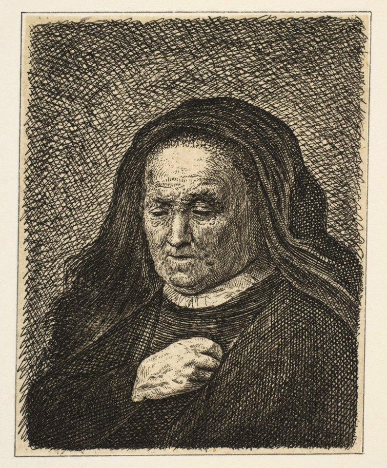 The Artist's Mother with Her Hand on Her Chest MET DP814323