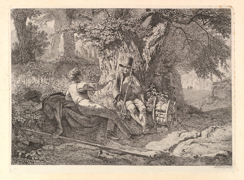 The Artist, Resting with his Guide MET DP824268
