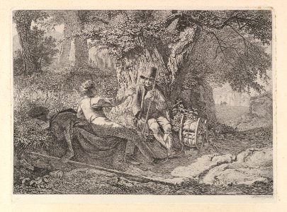 The Artist, Resting with his Guide MET DP824268