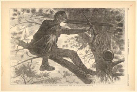 The Army of the Potomac – A Sharp-Shooter on Picket Duty – From a Painting by Winslow Homer, Esq. (Harper's Weekly, Vol. VII) MET DP830911