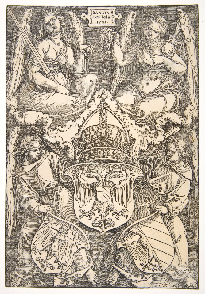 The Arms of the German Empire and the City of Nuremberg MET DP816459