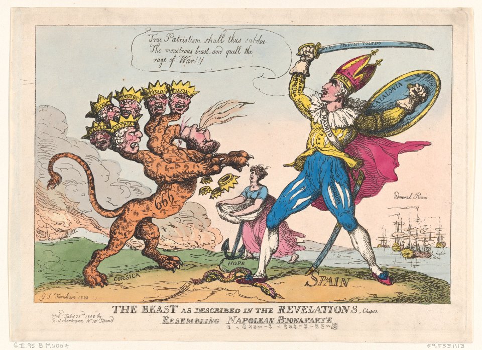 The Beast As Described In The Revelations, Chap. 13, Resembling Napoleon Buonaparte MET DP873908