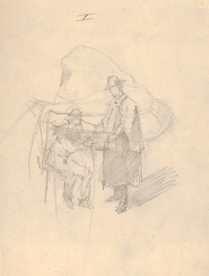 The Critic; verso- Study for The Critic MET DP832283