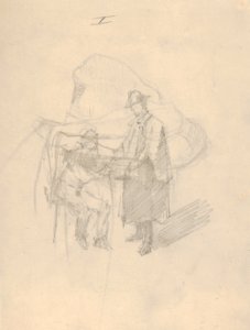 The Critic; verso- Study for The Critic MET DP832283