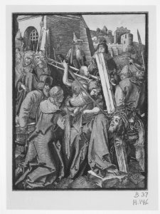 The Bearing of the Cross, from the Small Woodcut Passion MET MM92600