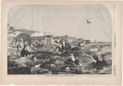 The Bathe at Newport (Harper's Weekly, Vol. II) MET DP875152