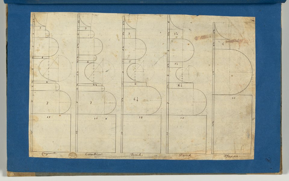 The Bases of the Columns, in Chippendale Drawings, Vol. I MET DP-14278-008