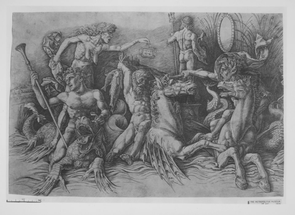 The Battle of the Sea Gods (Left portion of a frieze) MET MM4838