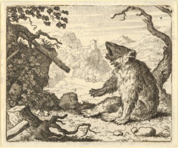 The Bear Calls Renard to Appear Before the Council of the Animals from Hendrick van Alcmar's Renard The Fox MET DP837693