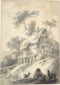 Thatched Cottage by a Brook MET DP800858