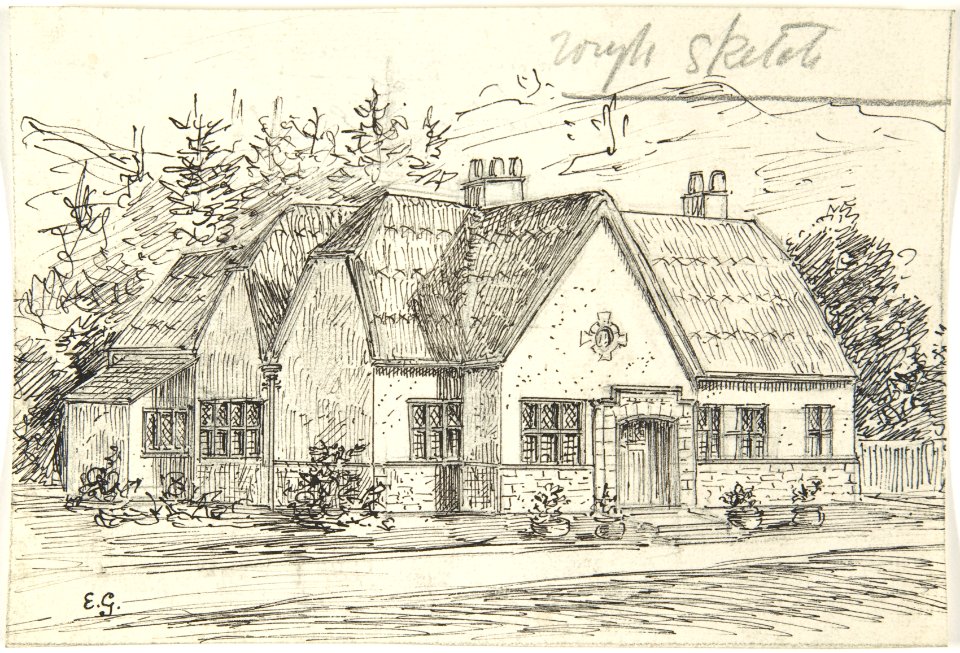 Thatched Roof Stone Cottage MET DP804297