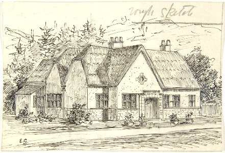 Thatched Roof Stone Cottage MET DP804297