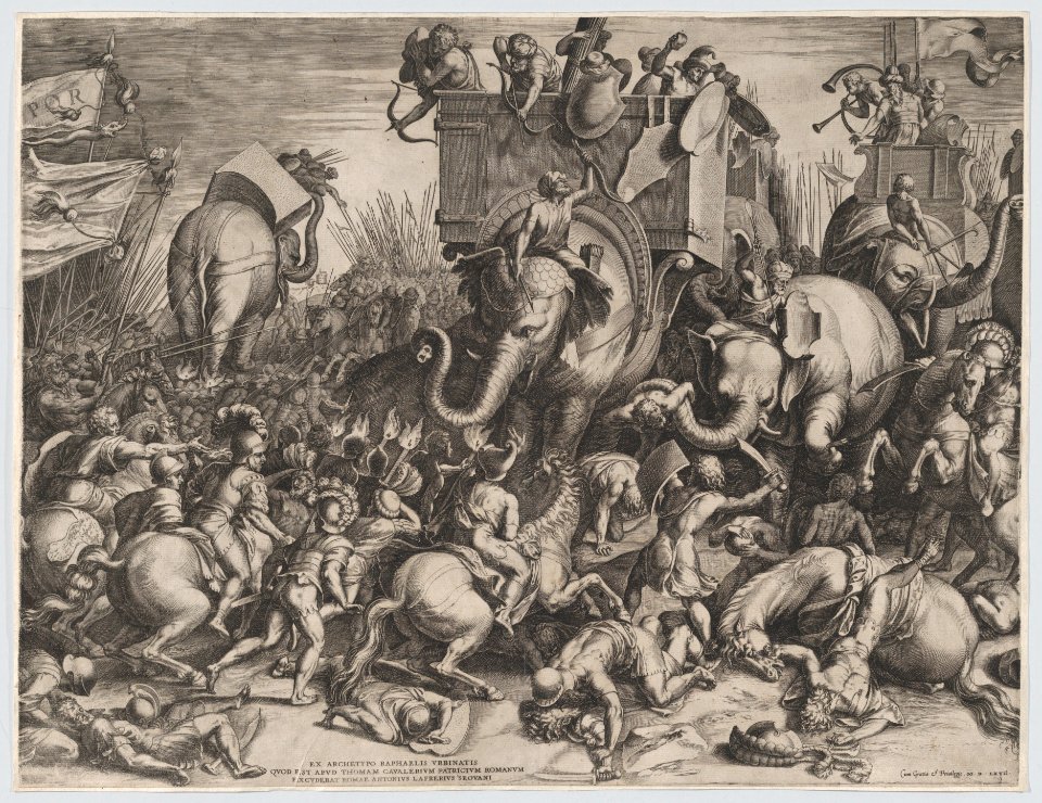 The Battle Between Scipio and Hannibal at Zama MET DP874322