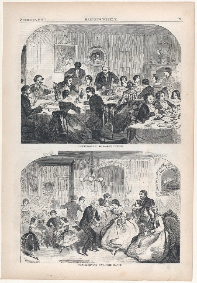 Thanksgiving Day – The Dinner (Harper's Weekly, Vol. II) MET DP875141