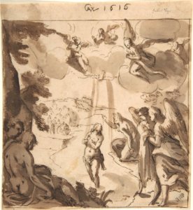 The Baptism of Christ (recto); The Baptism of Christ (verso) MET DP803123