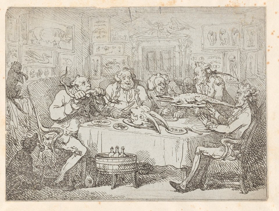 The Banquet Scene a Repast of the Acclimitative Order (Peter's Prophesy, or the President and the Poet) MET DP880840