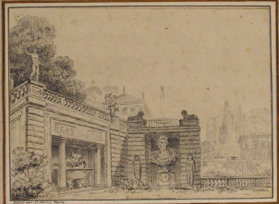 The Base of the Terrace at the Villa Albani MET 1986.17
