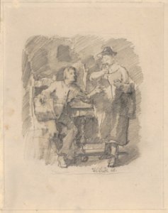 The Critic; verso- Study for The Critic MET DP832284