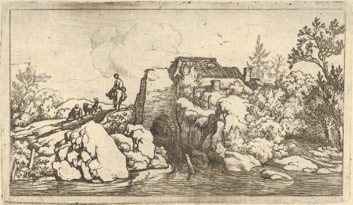 The Horseman on the Stone Bridge MET DP837548