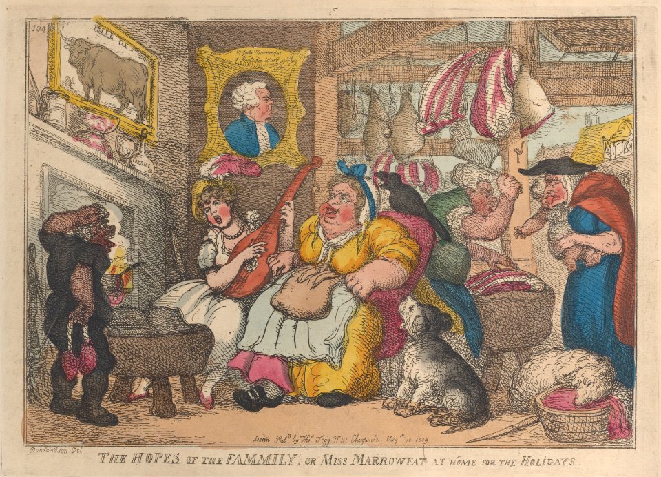 The Hopes of the Family, or Miss Marrowfat at Home for the Holidays MET DP883660