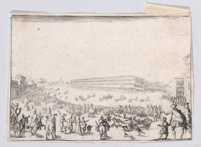 The Horse Race at the Piazza Pitti in Florence Met DP888309