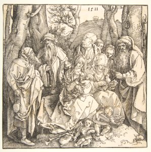 The Holy Family with Saints and Two Musical Angels MET DP816305