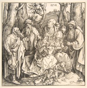 The Holy Family with Saints and Two Musical Angels MET DP816304