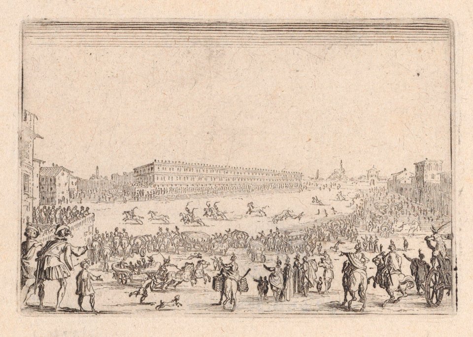 The Horse Race on the Piazza Pitti in Florence Met DP890553