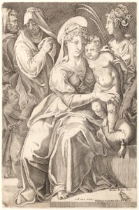 The Holy Family with St. Anne and St. Catherine MET DP163360