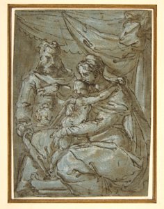 The Holy Family with the Infant Baptist MET DP811745