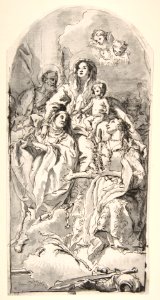 The Holy Family with Two Female Saints MET DP812121