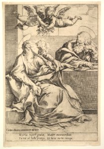 The Holy Family with Two Angels MET DP822619