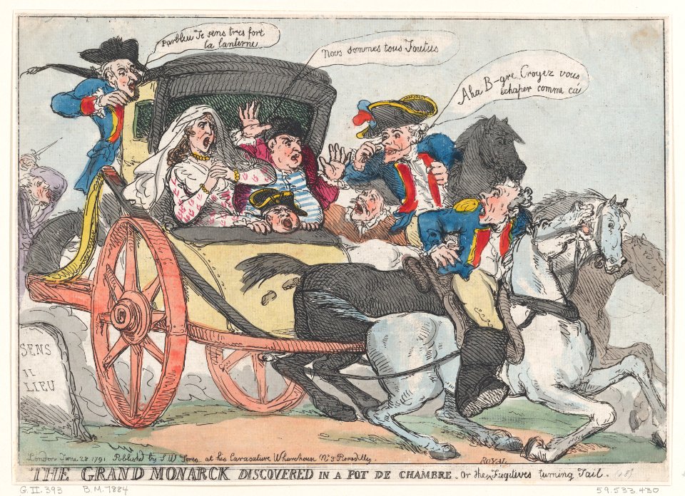 The Grand Monarck Discovered in a Pot de Chambre, or The Fugitives Turning Tail MET DP872066