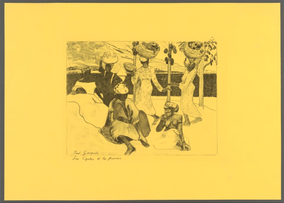 The Grasshoppers and the Ants- A Souvenir of Martinique, from the Volpini Suite- Dessins lithographiques MET DP265145