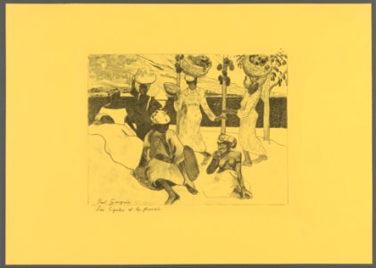 The Grasshoppers and the Ants- A Souvenir of Martinique, from the Volpini Suite- Dessins lithographiques MET DP265145