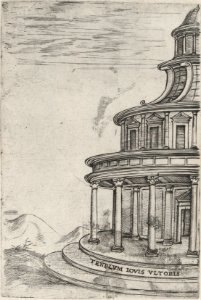 Tenplum (sic) Iovis Ultoris, from a Series of 24 Depicting (Reconstructed) Buildings from Roman Antiquity MET DP874928
