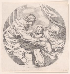The Holy Family, in a circle Met DP889722