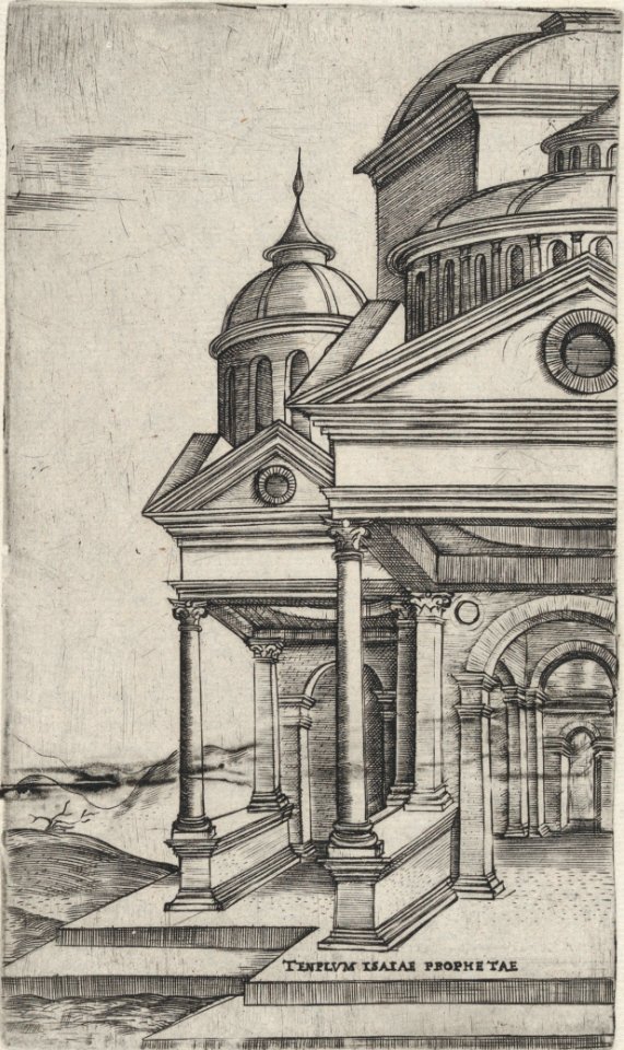 Tenplum Isaiae Prophetae, from a Series of 24 Depicting (Reconstructed) Buildings from Roman Antiquity MET DP874917