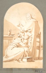 The Holy Family in an Interior MET DP801217