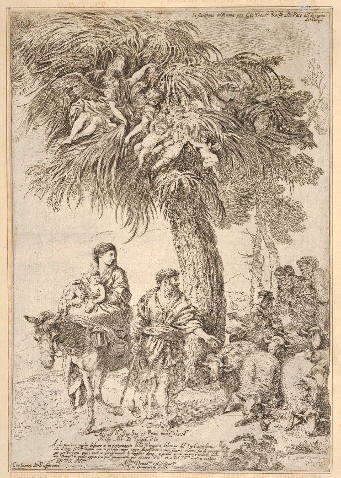 The Holy Family on their flight into Egypt MET DP832214