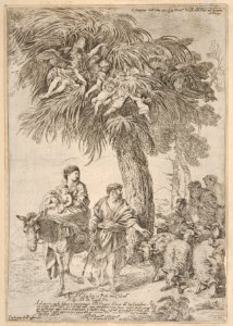 The Holy Family on their flight into Egypt MET DP832214