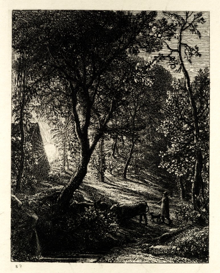 The Herdsman's Cottage, or Sunset MET DP114127