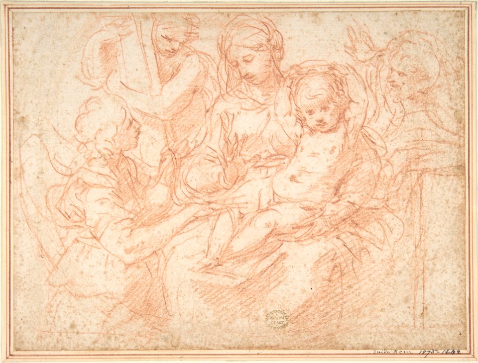 The Holy Family with Angels Bearing Symbols of the Passion MET DP808210