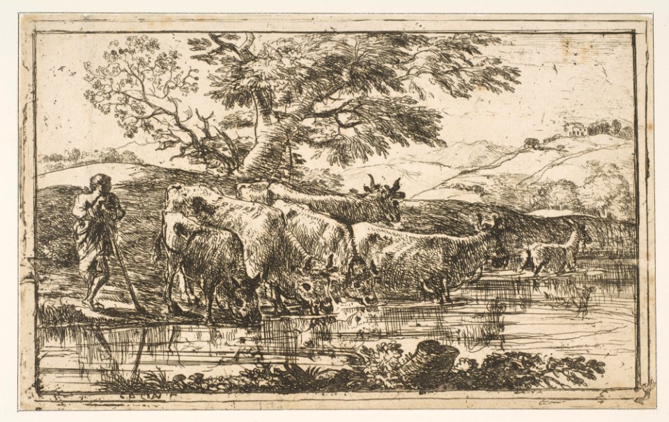 The Herd at the Watering Place MET DP816327
