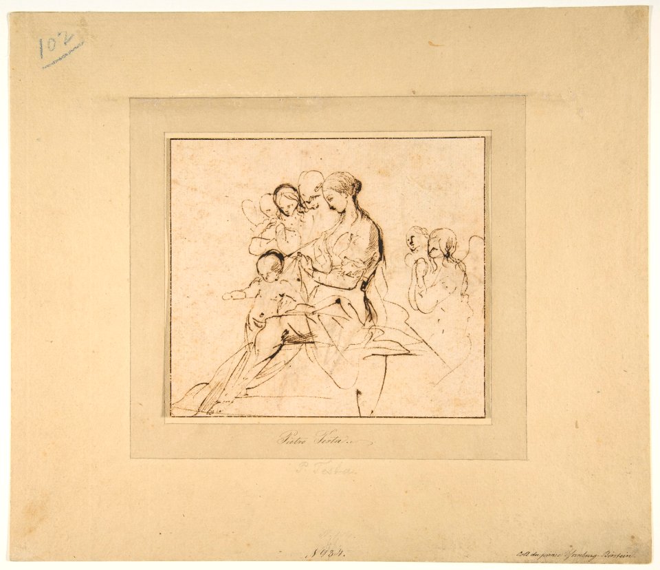 The Holy Family with Attendant Angels MET DP811851