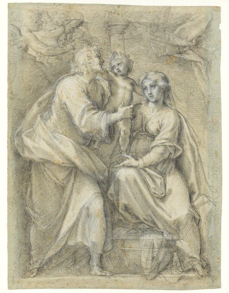 The Holy Family with Angels MET DP168866